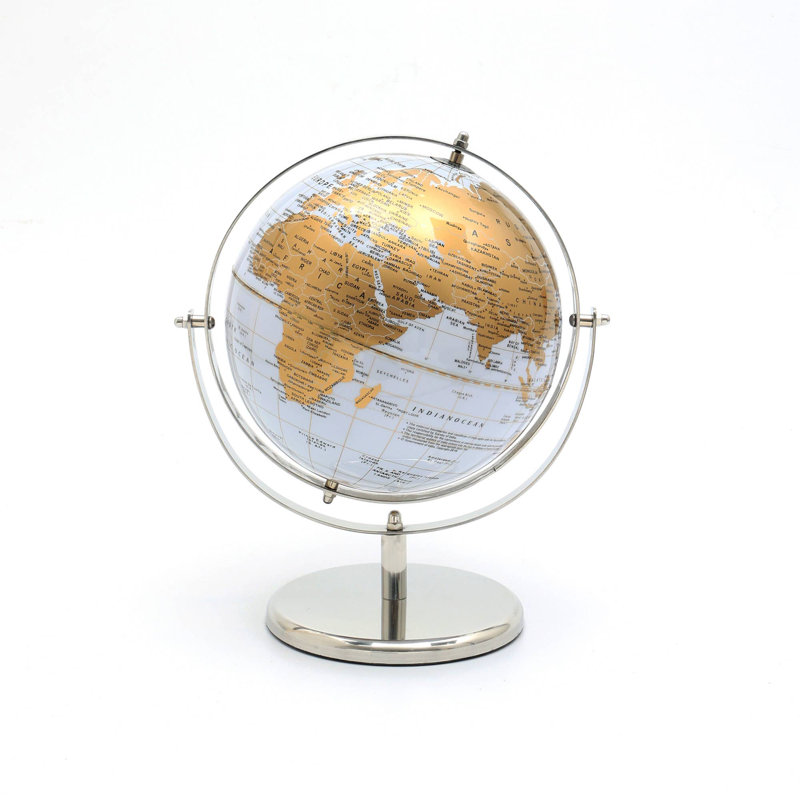 Globe de table sur support en acier pour décoration intérieure