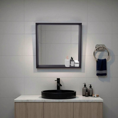 Armoire de toilette murale avec rangement Wenge