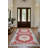 Marisol Burgundy Beige Gray Oriental Machine Printed Cotton Polyester Area Rug-894667664