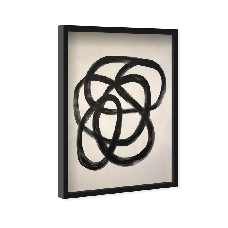 Oliver Gal Urban Mirage VI Abstract - Luxury Shadowbox Framed Wall Art, 25.5'' H x 17.5'' W, Black