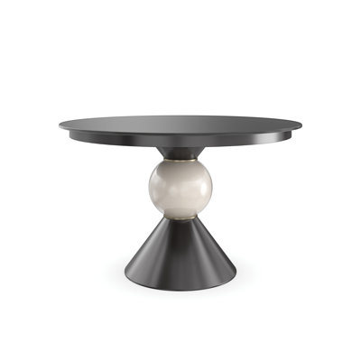 Chalice Round Glass Pedestal Dining Table