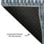 Tapis bleu Cerrito AMF589 lavable à la machine de qualité supérieure-105052163