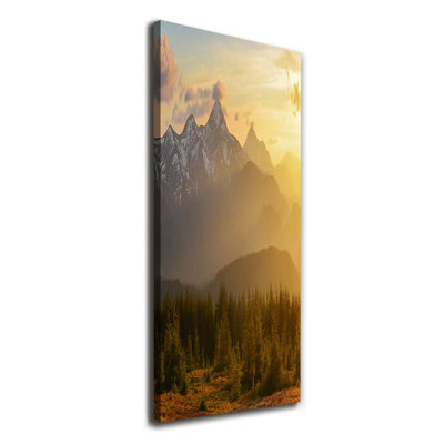 Sunset Mountains - Wrapped Canvas Print