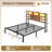 Bed with Storage Headboard, RGB LED Lights & USB Charging - Multi-Tier Shelves, Full/Queen/King-1139742167-1139742166