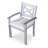 Outdoor Solid Wood Dining Chairs   Of 2  - Silver Gray For A Gorgeous 2 With - And Features