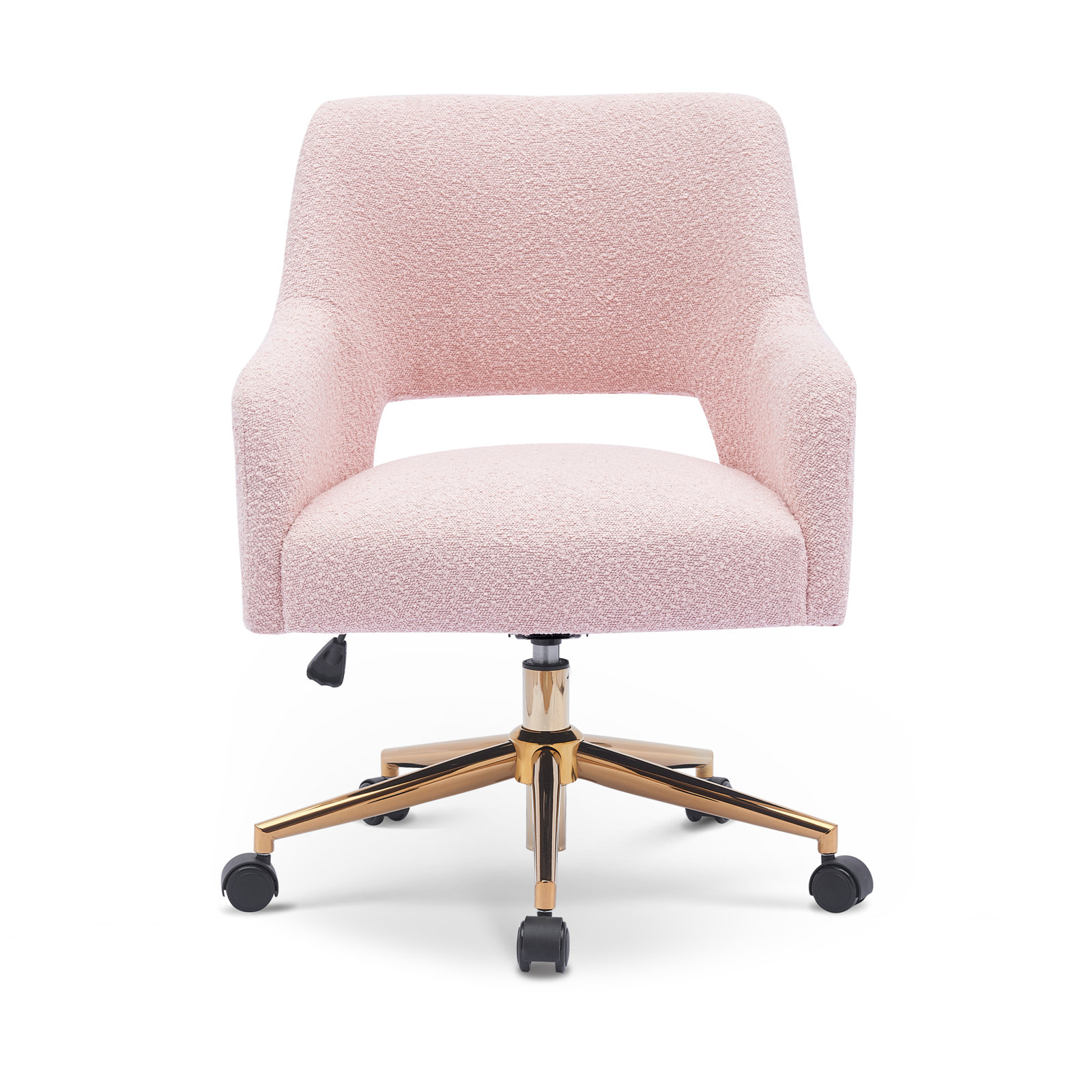 Swivel Office Chair, Pink