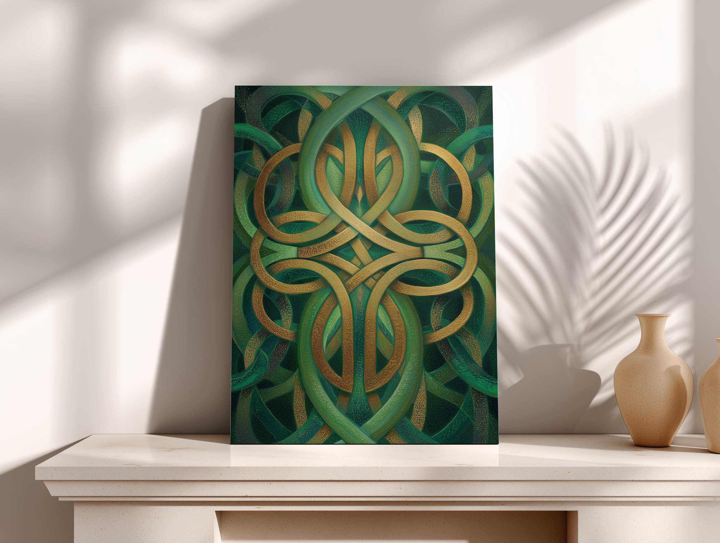 Dakota Fields Celtic Knot Canvas Art - Sacred Geometry Wall Decor ...