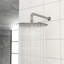 Robinet de douche, nickel brossé - pomme de pluie de 10 po, valve, fixation murale, installation facile et robinet de pluie de 10 po Glisten, propreté