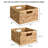 Water Hyacinth Wicker Storage Basket for Organizing, Decorative, Large and Small