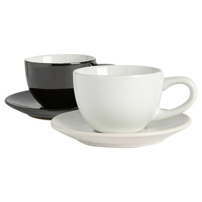 Porcelain Espresso Cup and Saucer