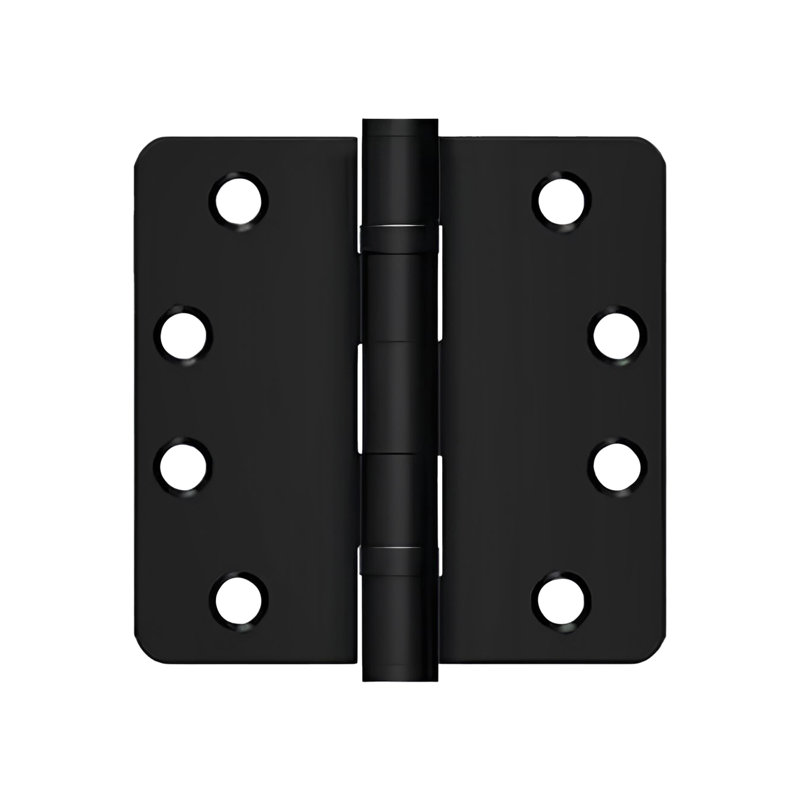 Charnière à billes 4 po x 4 po x 1/4 po, HD, roulement à billes en peinture noire