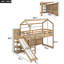 Lit mezzanine avec glissade Wood House-1854177347