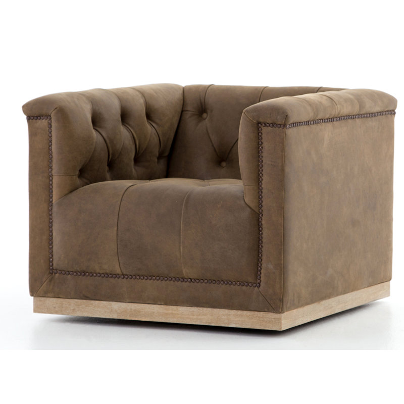 Maxx Swivel Chair, Umber Gray
