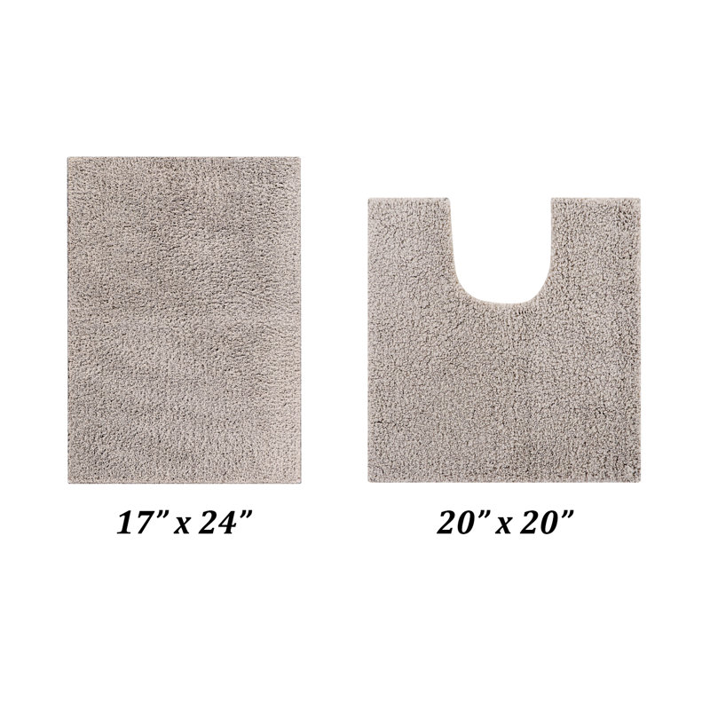 Loida Non-Slip Bath Rug, Beige
