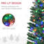 7.38' H Lighted Artificial Spruce Christmas Tree