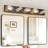 5- Led Bathroom Vanity - Sleek Wall Mount, Dimmable, Iron & Acrylic, Energy Efficient Lamp Dimmable Fixture, Source-882599208