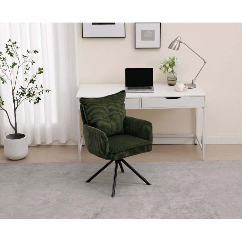 Buchhi Office Chair Chair Upholstered Armchair With High Backrest For Living Room, Dressing Room,Dining Room, Office(Set Of 3)