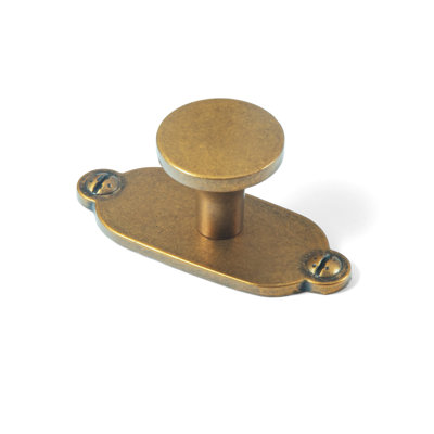Poignée champignon 1,14 po de diamètre avec plaque arrière (G013)