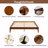 Queen 12" Solid Bamboo Platform Bed Frame, Wood Slats