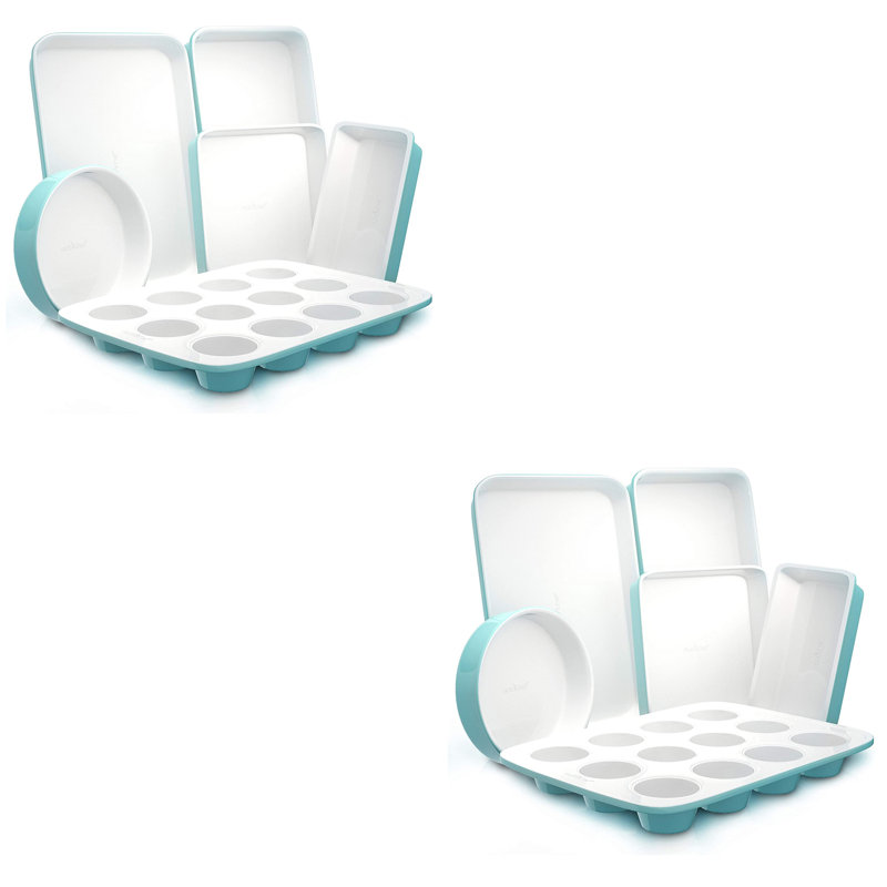 NutriChef 10 Piece Non-Stick Ceramic Bakeware Set