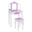 Ensemble de coiffeuse pour enfant en bois massif avec miroir Hannakaisa-1450721289