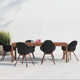 Anautica 88'' Rectangular 6 - Person Outdoor Dining Set