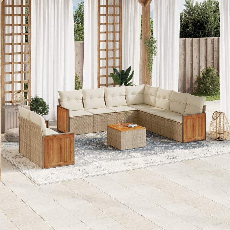  Garden Sofa Set Beige