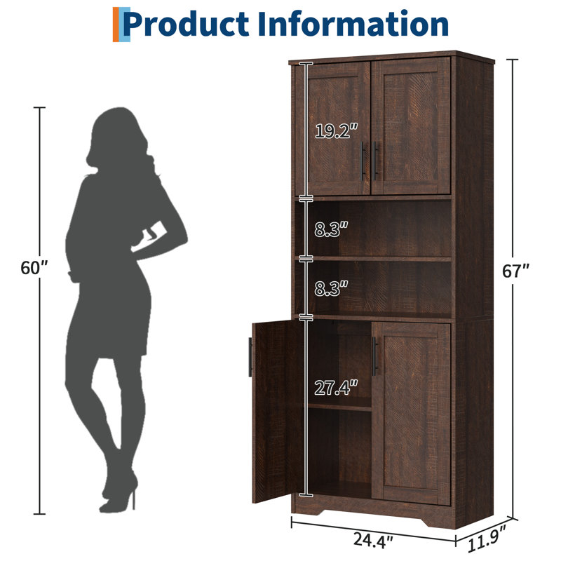 62 cm Bar Cabinet Bar Cabinet, Brown