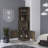 Aspen Kava Corner Bar Cabinet with Wine Bottle Storage, Stemware Rack, and Shelves – Dark Brown-1296319556