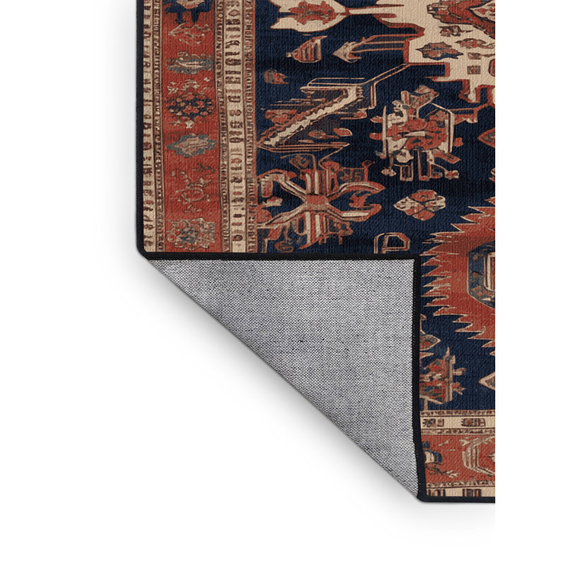 Tapis brun lavable à la machine, Carré 4 pi