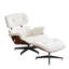 Tabouret d'appoint pivotant de 25,8 po Mid Century