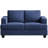 63" 2-Seater Upholstered Square Arm Sofa-1634482922