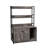 Large Cat Litter Box Enclosure with Shelf Storage, Hidden Washroom, Wooden House with Scratch Pad, Sturdy Indoor Burkey-17931494