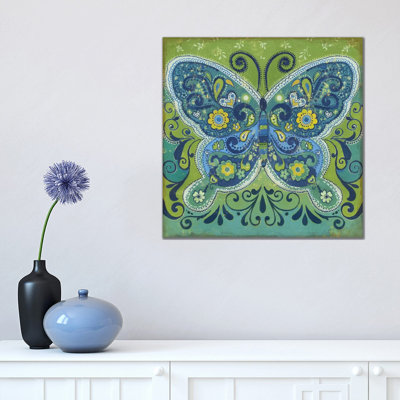 Butterfly Mosaic - Wrapped Canvas Print