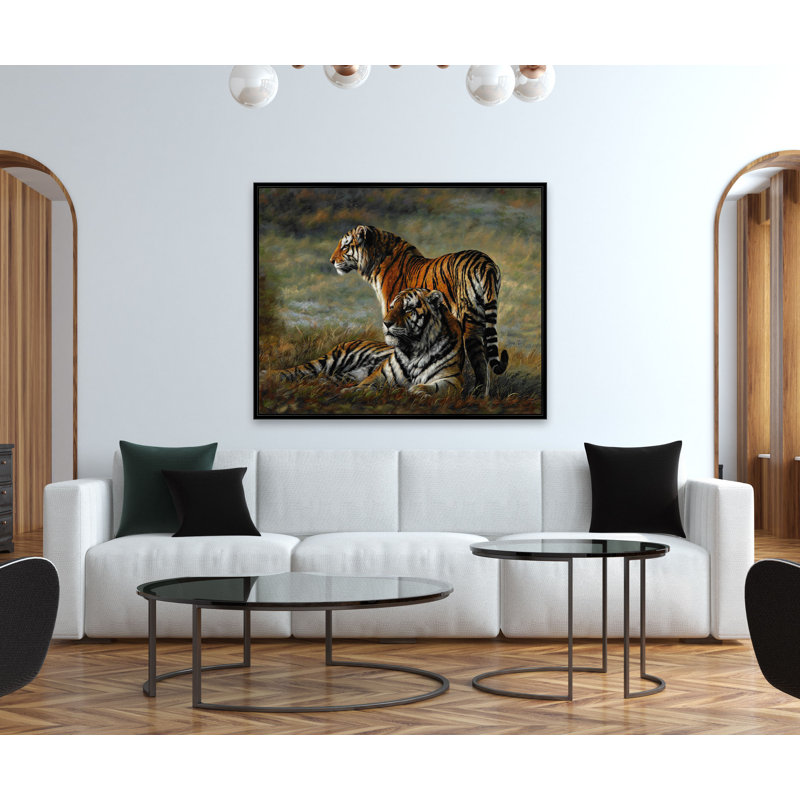Peering Pair Painting, Black