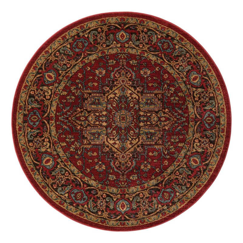 Eesi Floral Indoor Rug, Round 5'3"