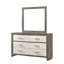 Commode 1 pièce commode à deux tons avec tiroirs de rangement pratiques