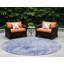 Tapis d'intérieur rond 8 po