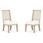 Table de salle à manger extensible ronde 48 po avec 4 chaises d'appoint et 2 chaises d'hôte-1137587015