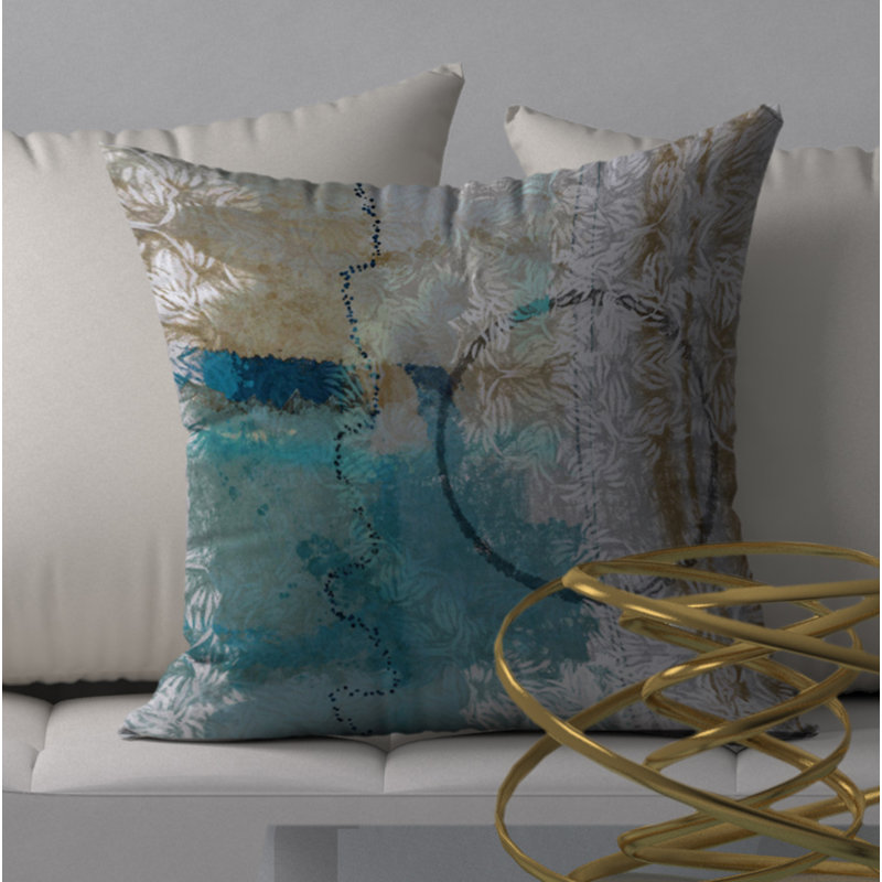 Housse de coussin carrée sensationnelle et insert, 18 po x 18 po