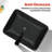 DEJIN 13'' Black Glass Rectangular Bathroom Sink
