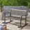 Patio Rocking Loveseat, 2 Person Outdoor Rocker Bench, Acacia Wood Patio Rocking Loveseat With Armrests, Slatted Seat & Backrest, Porch Rocking Bench For Backyard, Garden