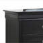Commode de rangement noire Elegant Traditional