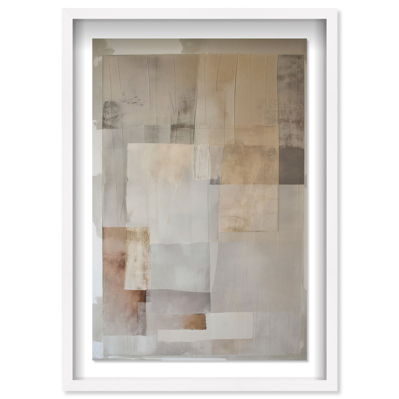 Dustveil (II) Shadowbox Abstract Print by Oliver Gal, Black Frame, 10 x 15, 31.5"H x 21.5"W, White Frame