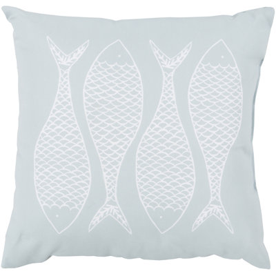 Rain Fabulous Fish Outdoor Throw Pillow