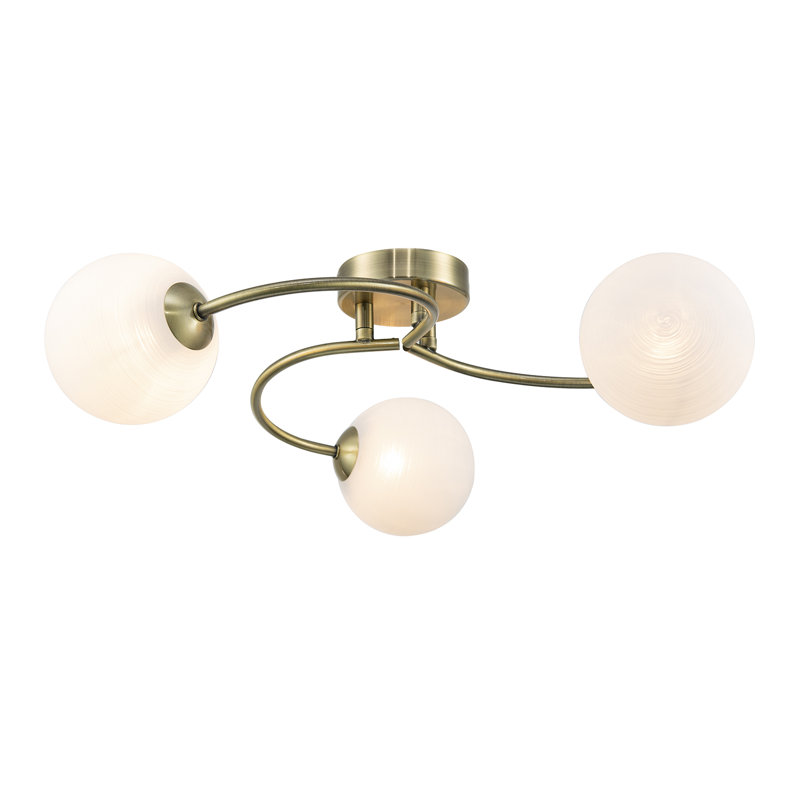 Flush Mount, Antique Brass