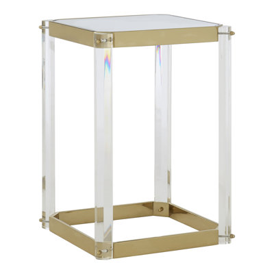 Downing Glass Top End Table