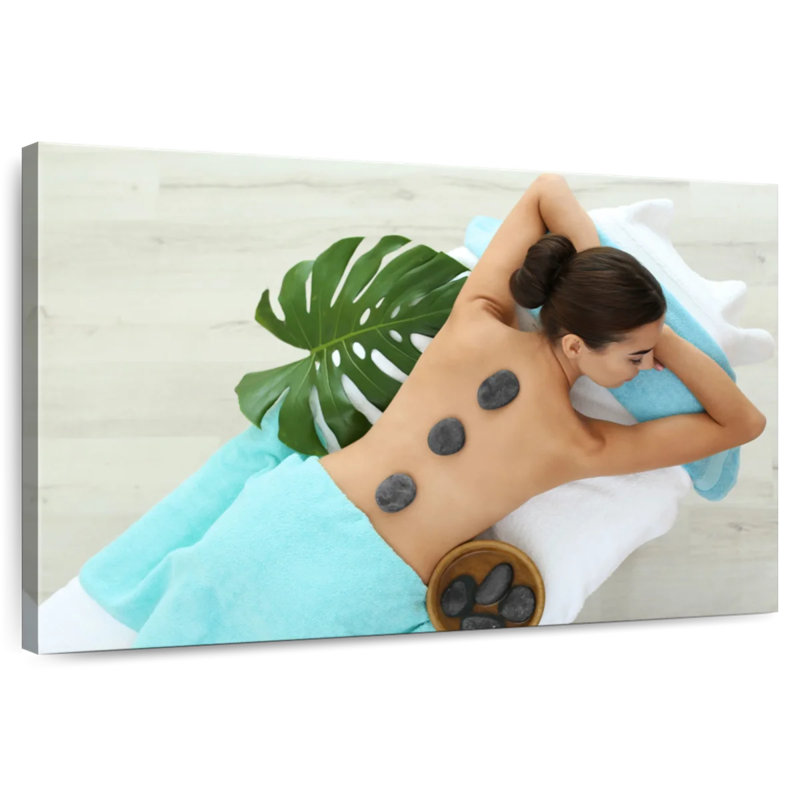 Kerrick Spa Basalt Stone Massage, 24" H x 36" W