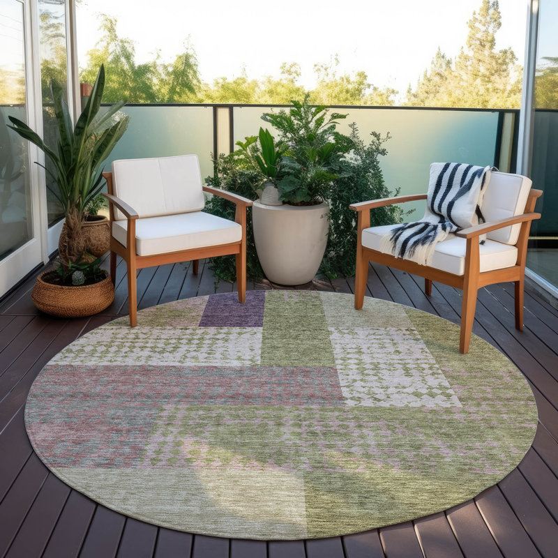  Aleg Area Rug, Round 8'