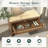 Rattan Shoe Bench With Cushion & Drawer, Farmhouse Entryway Storage Rack –Natural-1203581598